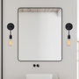 Opviq Dartini - MR - 887 Lámpara de pared negra de hierro